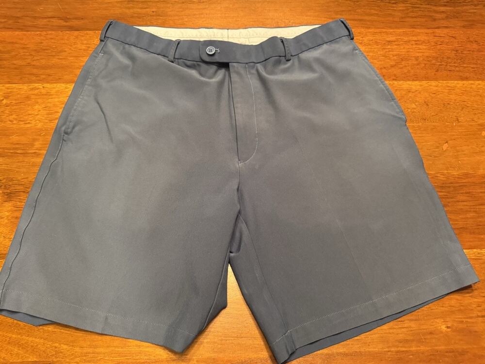 Size 36 Peter Millar Wicking Shorts Solid Navy Blue